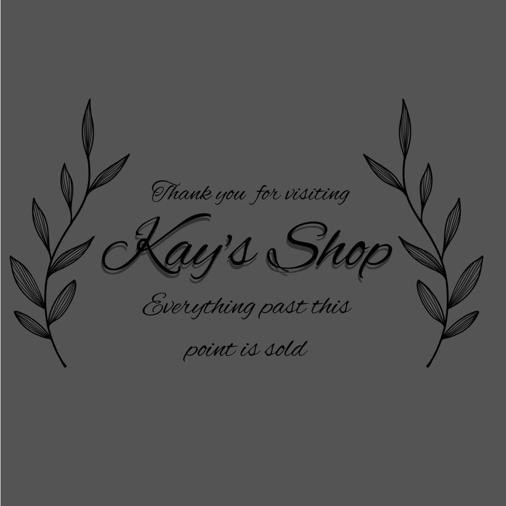 THANKS FOR SHOPPING! SOLD BEYOND THIS POINT